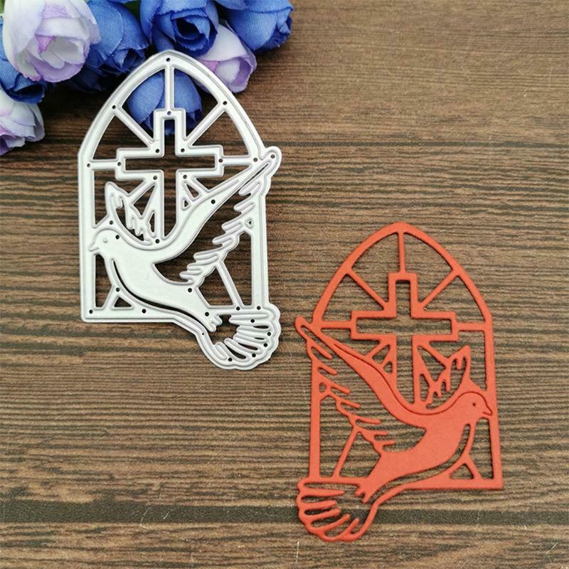 Pigeon Cross Metal Cutting Dies Stencil DIY Scrapbook Album Paper Card Template