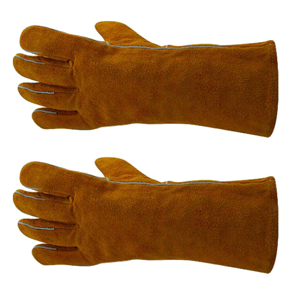 1 Pair of Gloves Welding Gear Hands Cover Protecting Hand Work Safety Gear -340