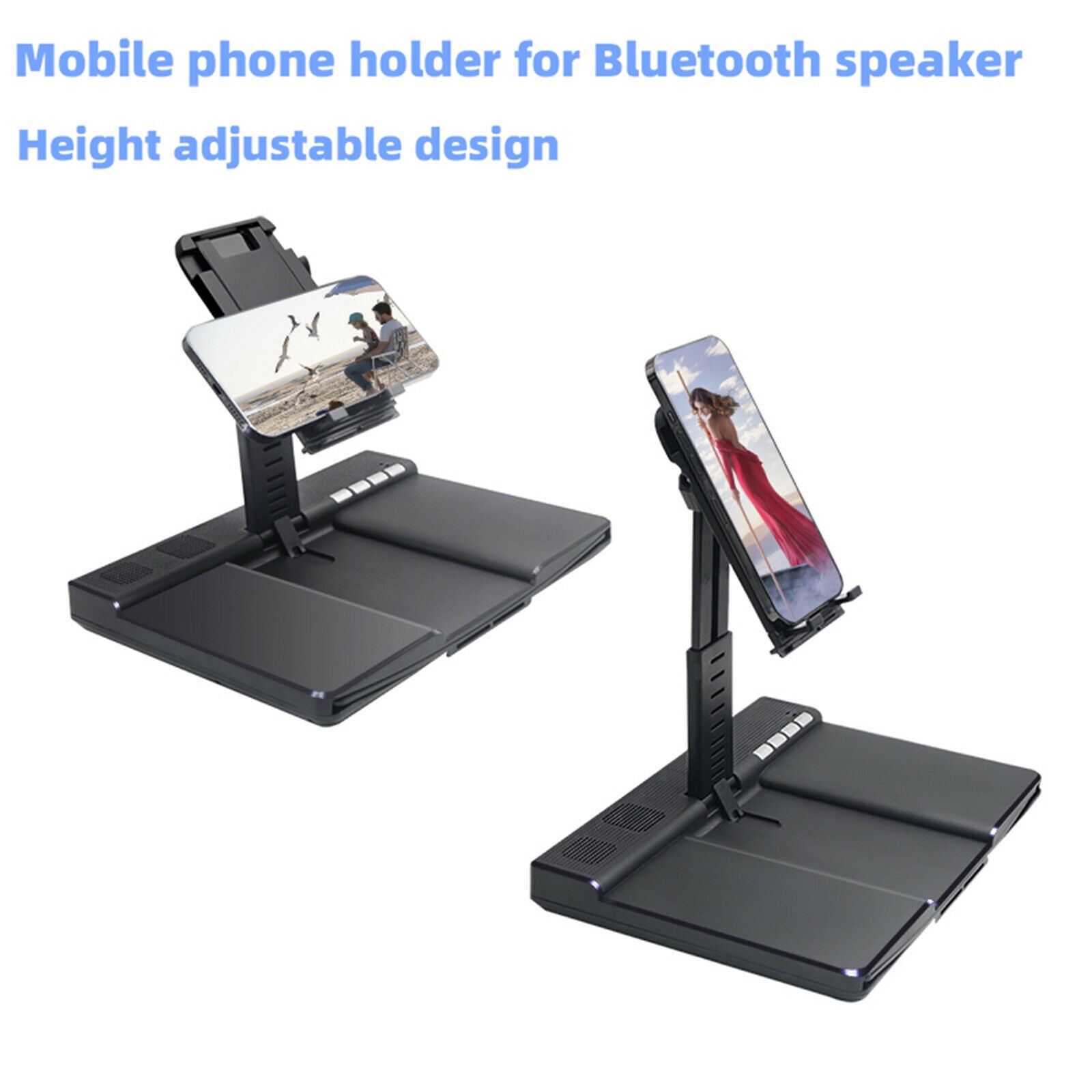 12'' Phone Screen Enlarger Screen Magnifier w/ Bluetooth Speaker for Desktop