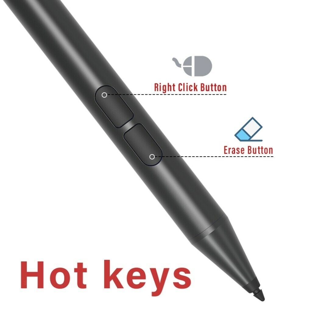 Surface Smart Stylus Pen for Surface Pro 7 6 5 4 3  Laptop 3 2 1 Go Black