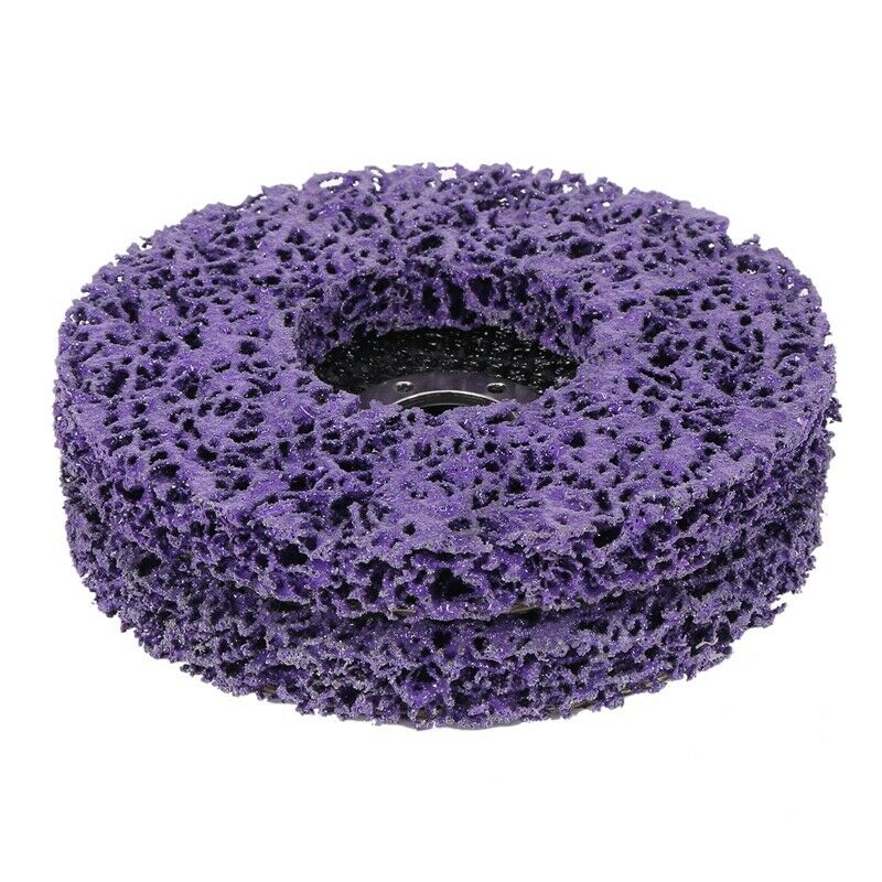 2Pcs 125Mm Poly Strip Disc Abrasive Wheel Paint Rust Removal Clean O3E2E2