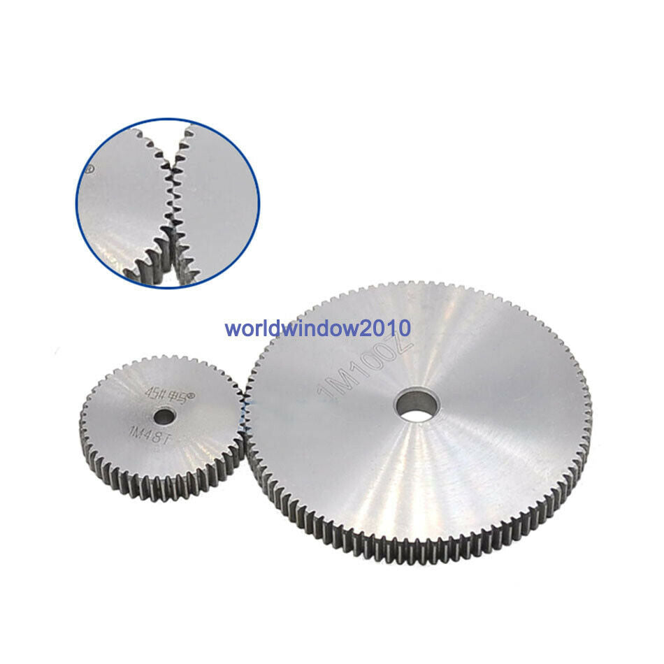 1M85T Spur Gear Steel Motor Pinion Gear Thickness 10mm Reference Diameter 87mm