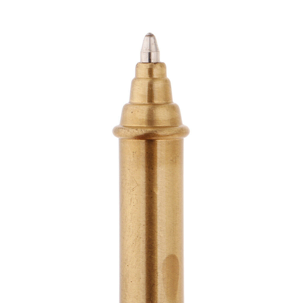 1.0mm Brass Ballpoint Pen  Writing Black For Children Gift Rewards