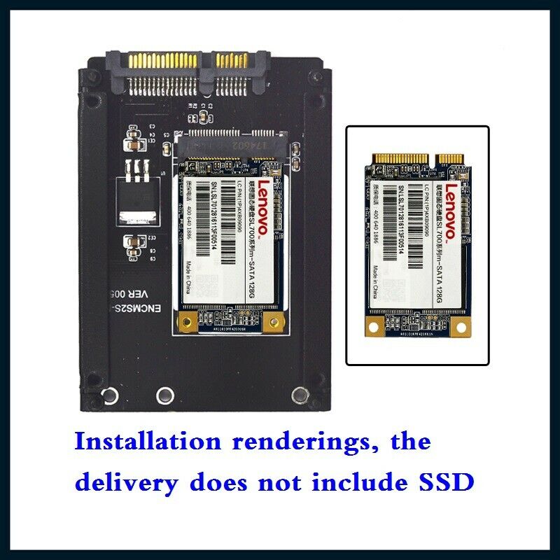 mSATA PCI-E SSD to 2.5" SATA 3.0 6Gbps Adapter Card Expansion Converter card