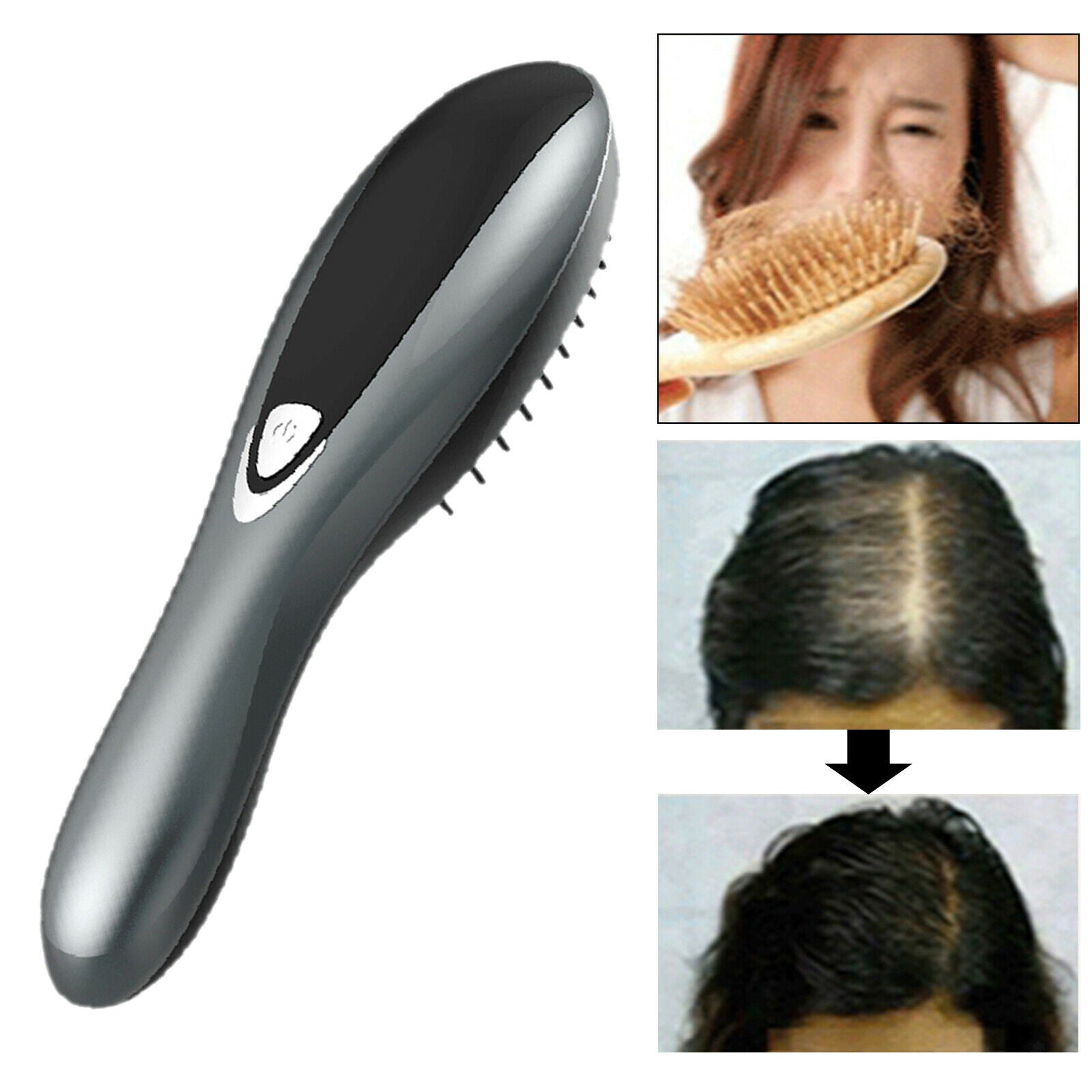 1pc Vibrating Electric Massage Comb Relax Hair Brush Scalp Vibration Massage