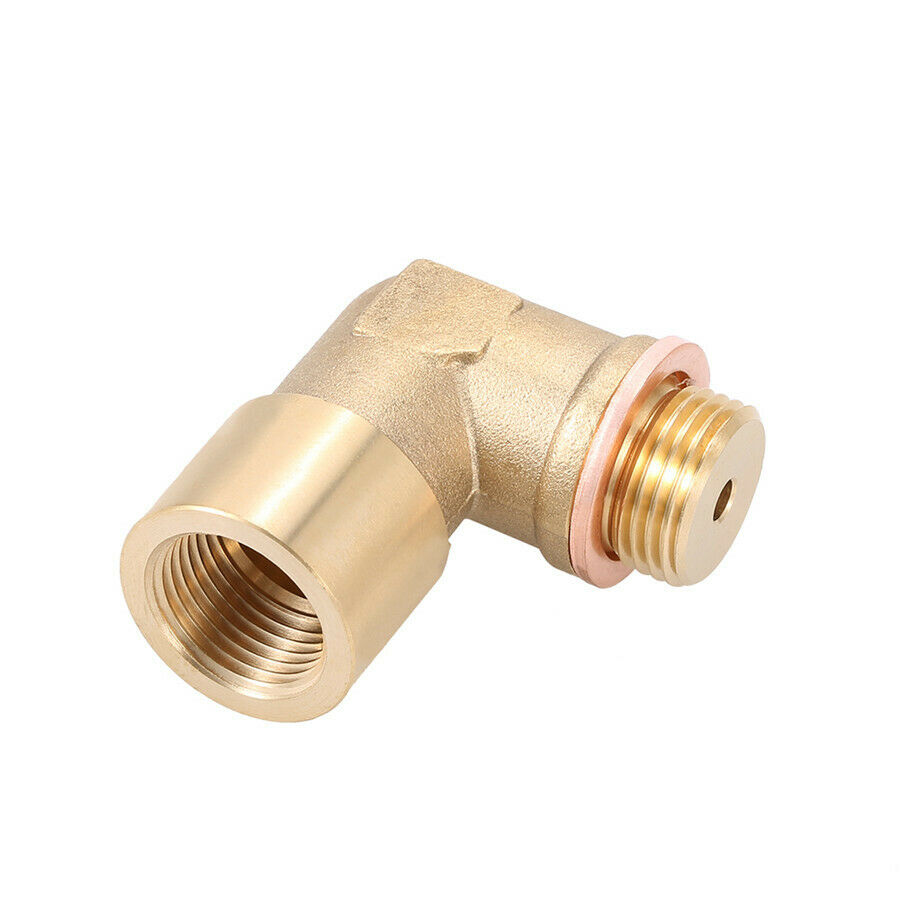 02 Bung Extension M18X1.5 O2 Oxygen Sensor Angled Extender Spacer 90Â°  Brass