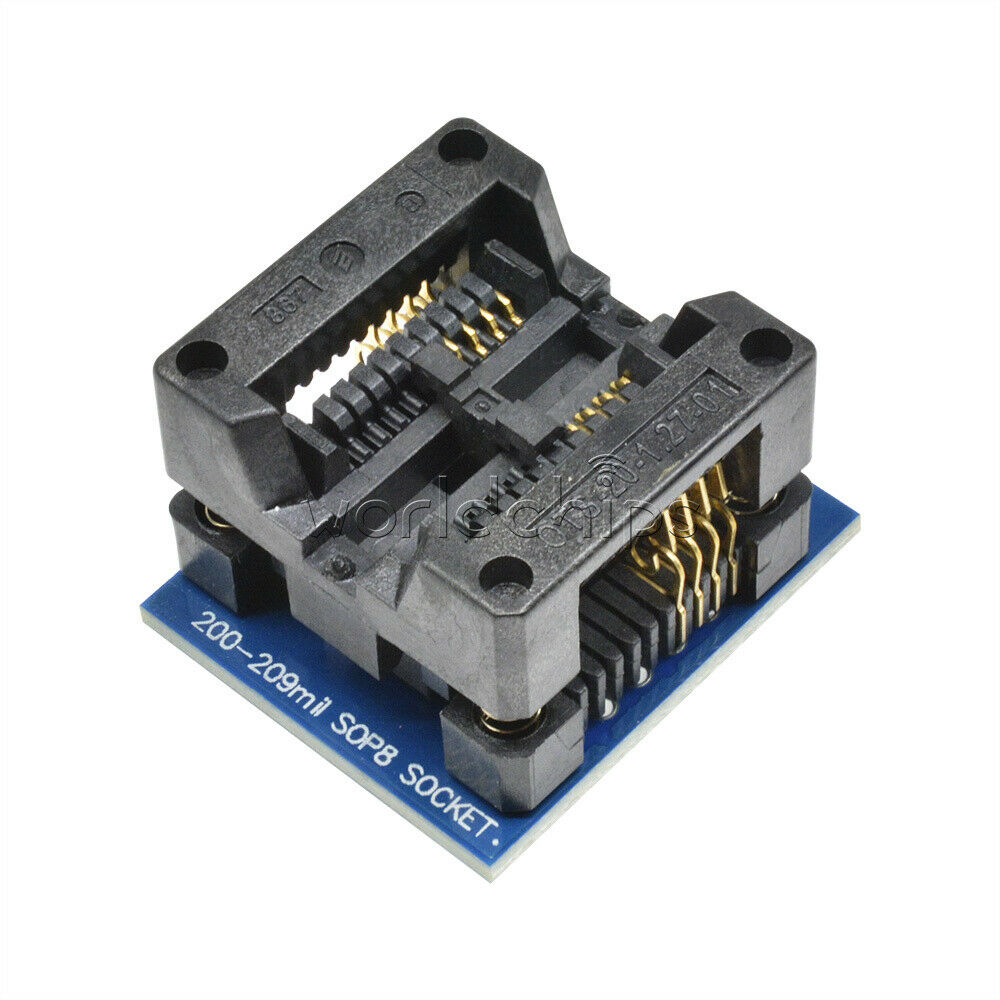 Blue Wide-body SOP8 to DIP8 Seat Wide 200mil Programmer Adapter Socket