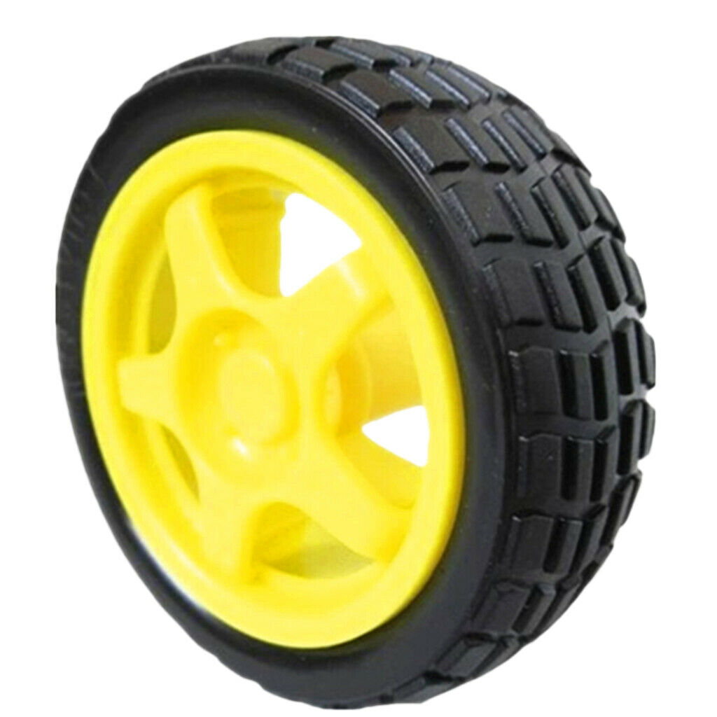 2 Piece Robot tire gear motor wheel smart small wheel tire The tire is made of