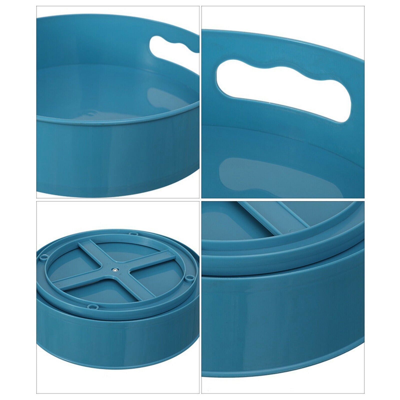 Rotating Condiment Jar Storage Tray Table Top Bathroom Cosmetic Holder Rack