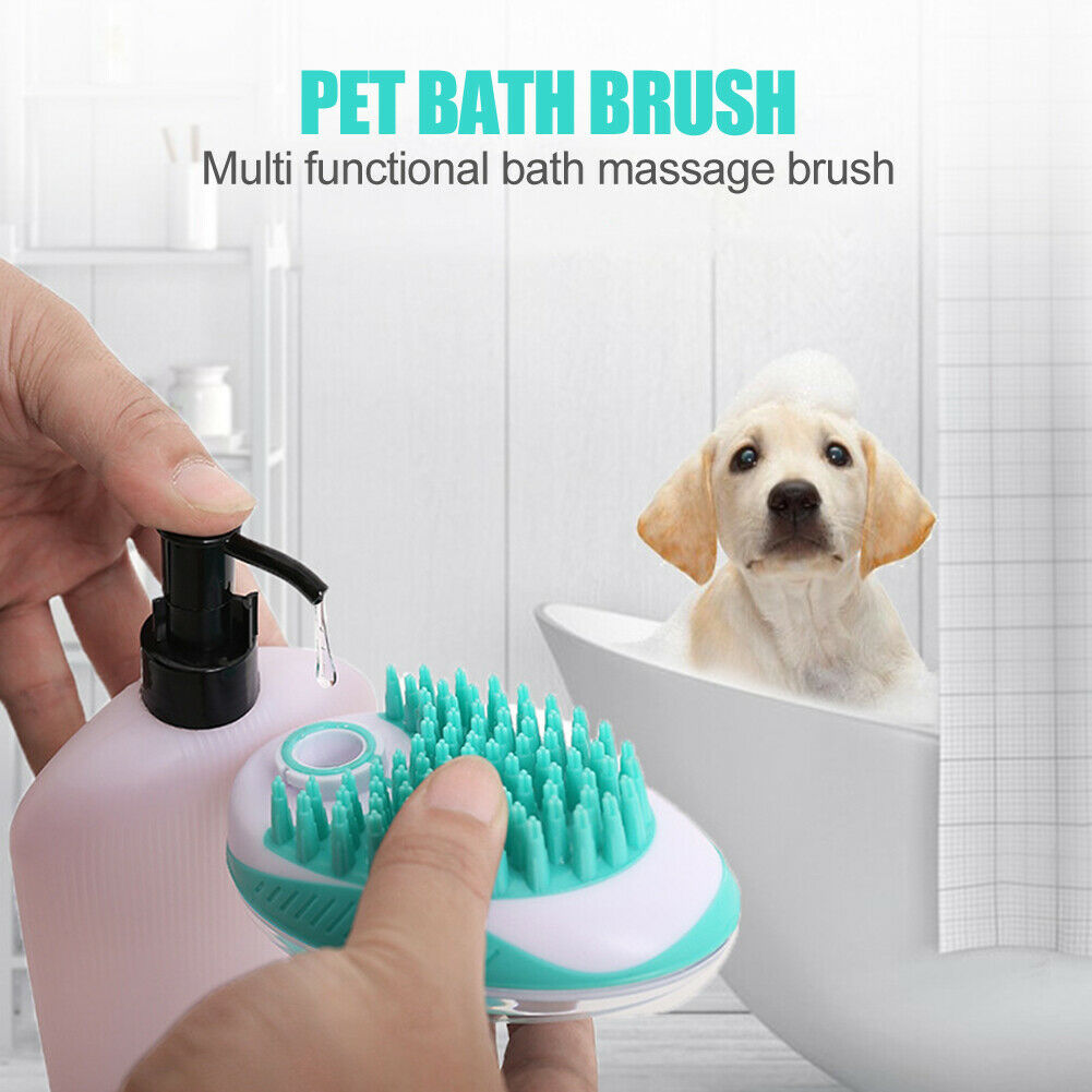 Dog Bath Brush Pet SPA Shampoo Massage Comb Cleaning Shower Shampoo Brush @