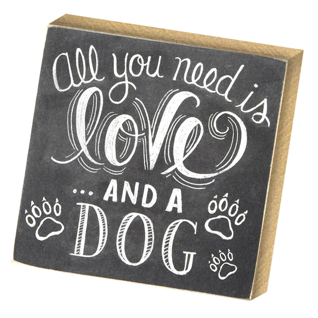 Wooden Stand LOVE DOG Wedding Photo Board Plaque Sign Venue Decoration