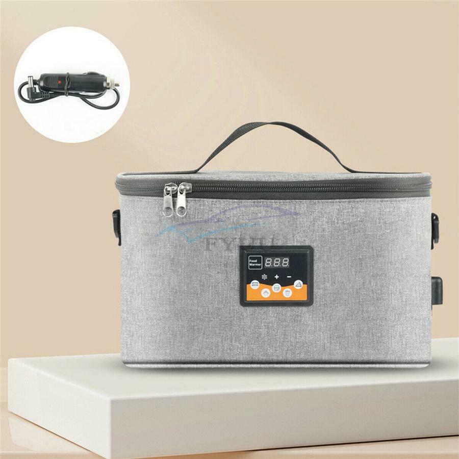 11.81''×5.91''×6.30'' Waterproof 12V Foldable Lunch Box Food Heating Bag For Car