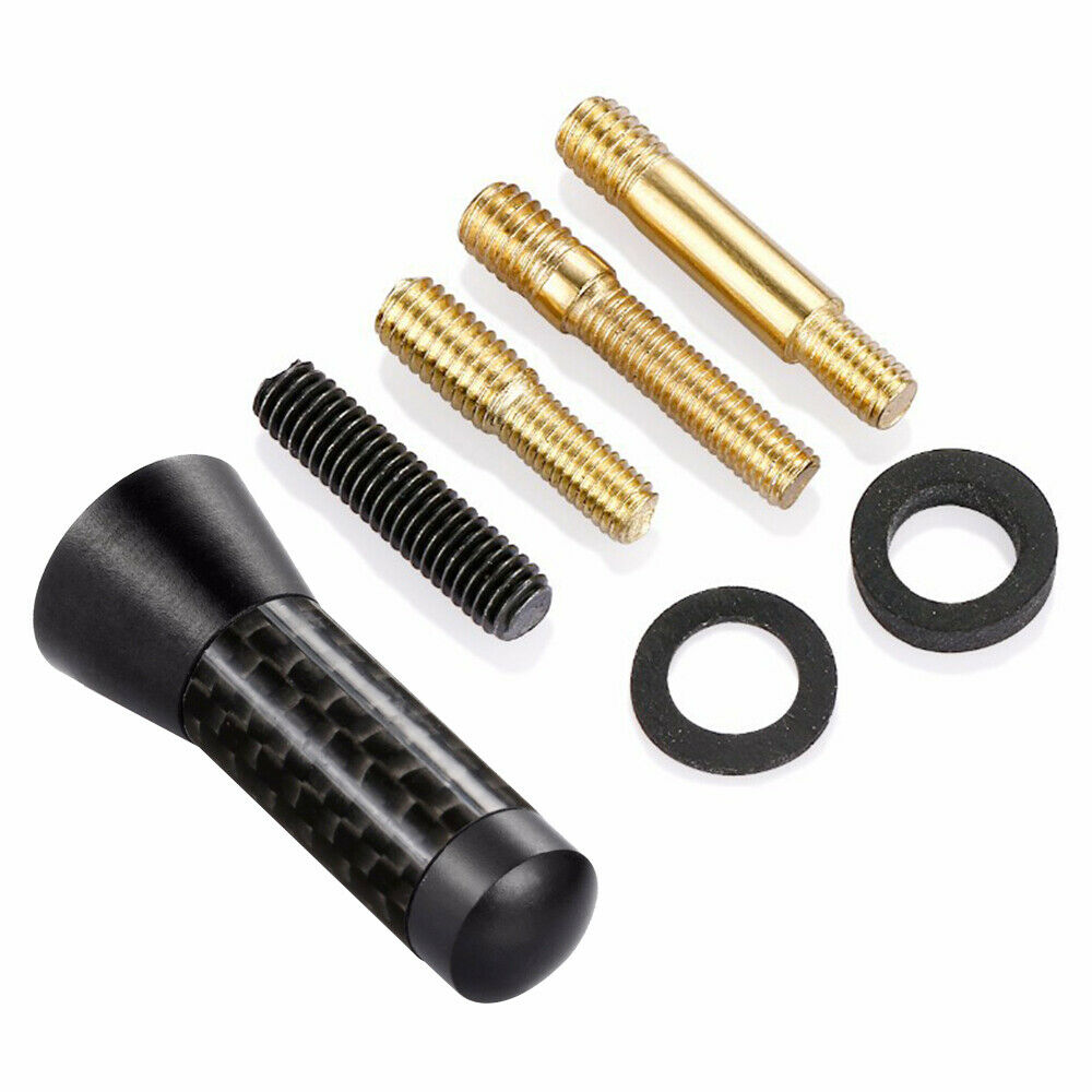 1.4'' Carbon Fiber Screw Metal 3.5cm Car Roof Car Radio Antenna Enhanced Signal
