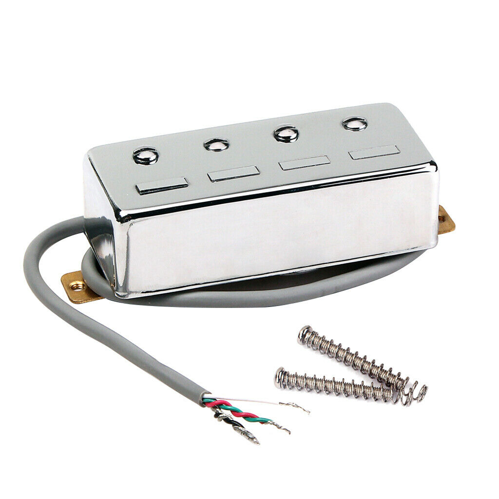 4 String Noiseless Pickup White for Bass Guitar Replacement