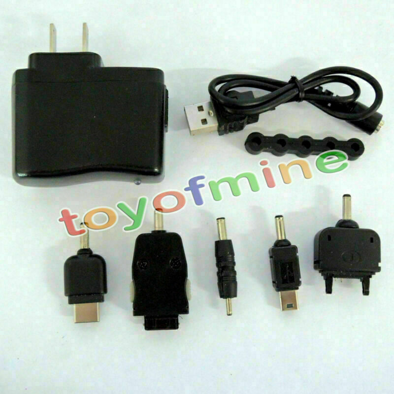 5 in 1 ac adapter charger and power cords for PC/Cellphone/Music players/PSP/PDA