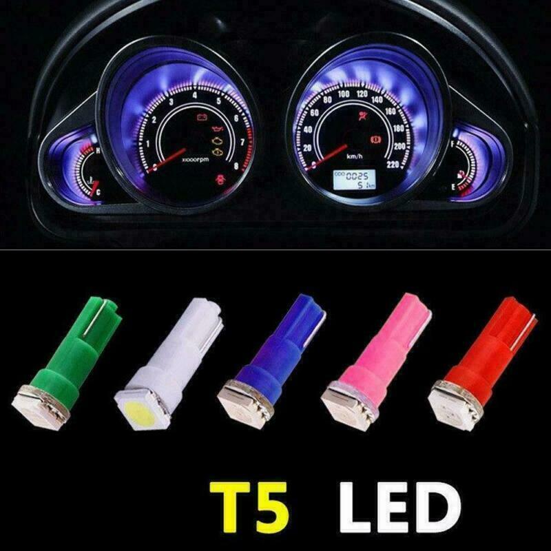 50x Set T5 74 LED Bulbs Panel Instrument Gauge Cluster Dash Wedge Bulbs 8000K
