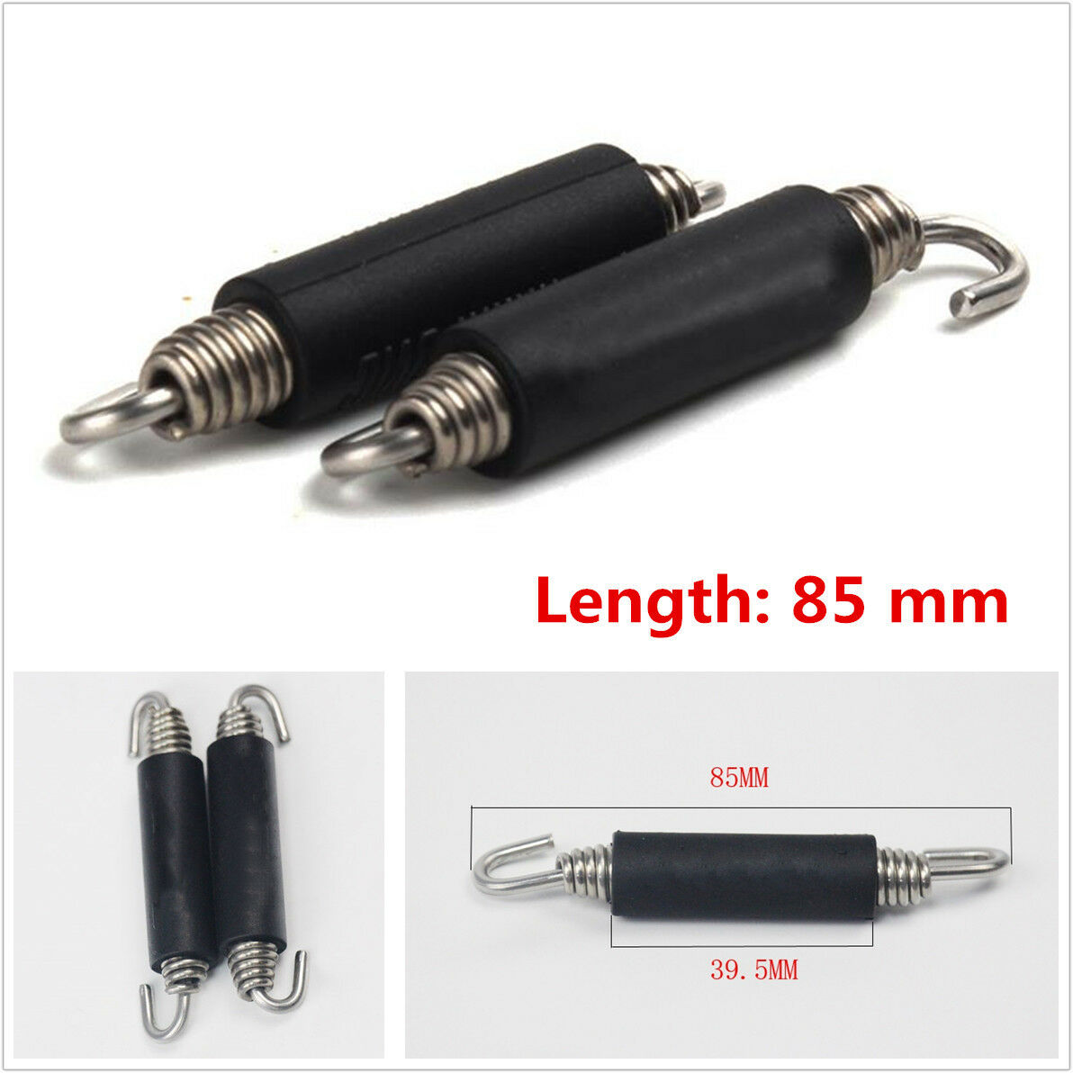85MM Stainless Steel Spring Tension Spring Retractor For Motorcycle Exhaust Pipe