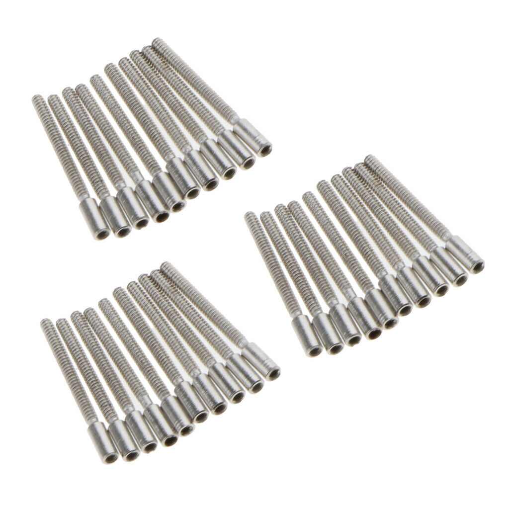 30pcs Wristwatch Stem Winding Extensions Bar 0.9mm Threads Watch Repair