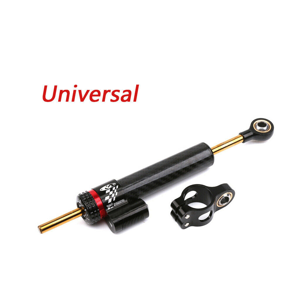 9.8 inch Motorcycle Carbon Fiber Universal Aluminum Steering Damper Stabilizer