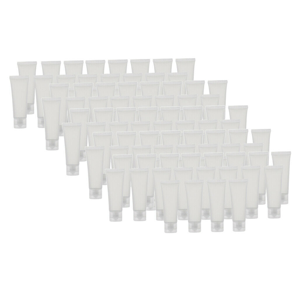 100 Pieces Frosted Empty Squeeze Skincare Makeup Travel Bottle Containers