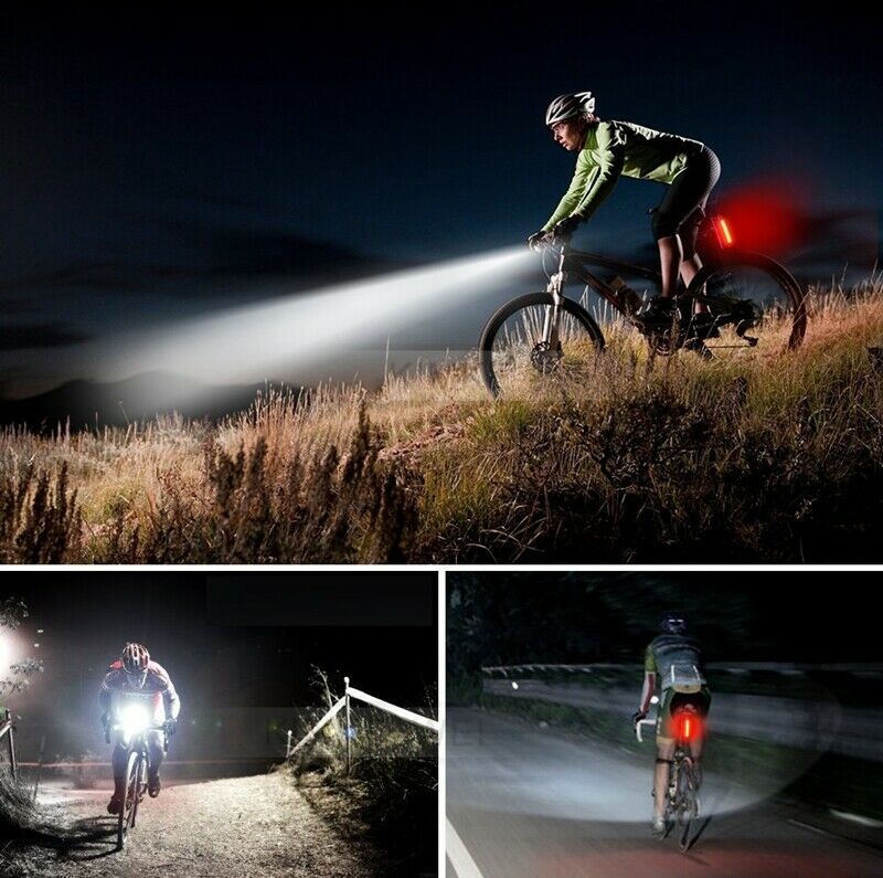 LED USB Rechargeable Bicycle Bike Tail Light Brake Rear Lamp 120 Lumens 650mAh