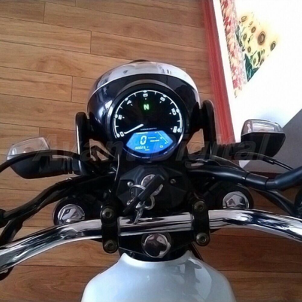 Motorcycle Speedometer Tachometer Odometer Oil Meter Multi-function LED digital