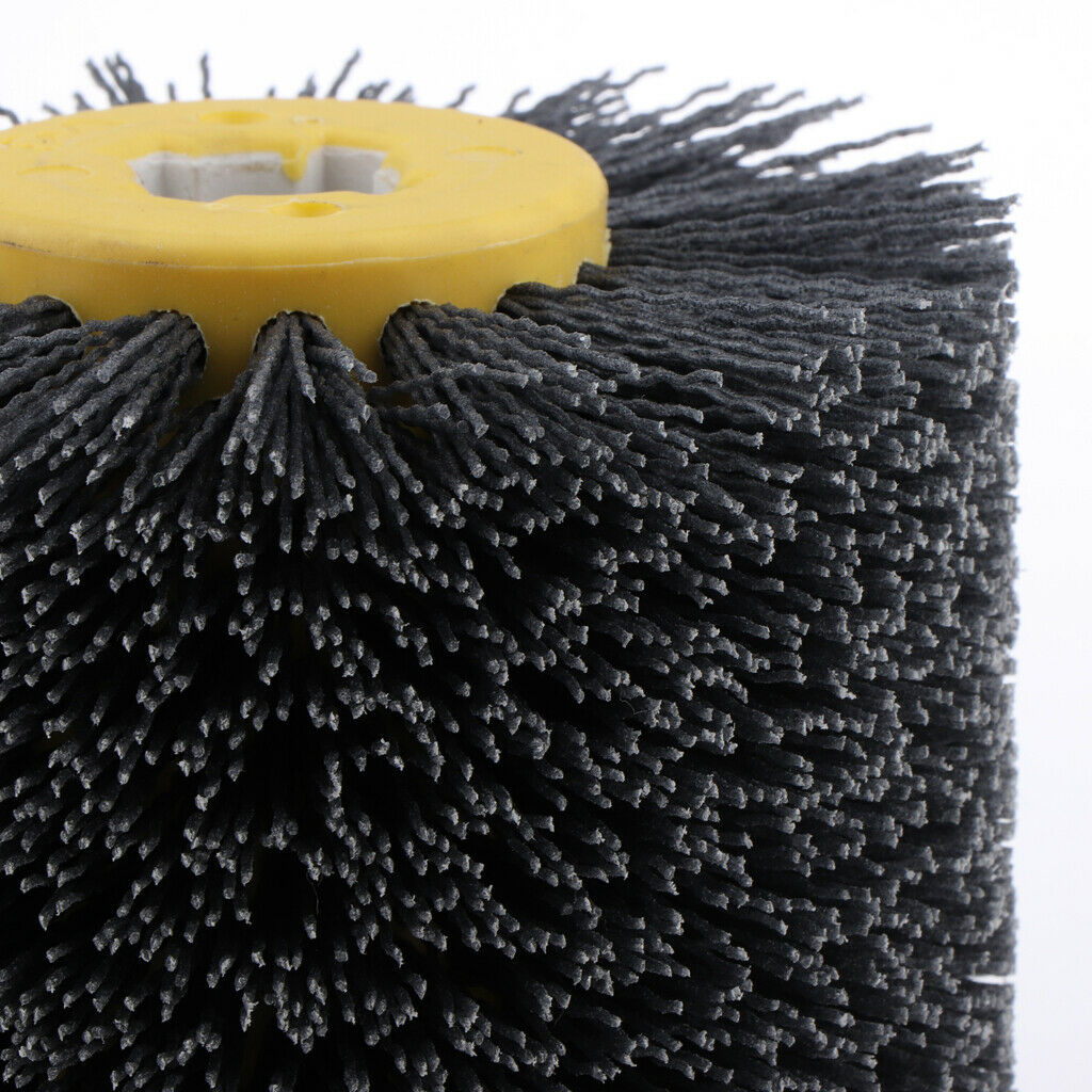 2x 180/240 Grit Abrasive Wire Drawing Wheel Burnishing Polishing Wheel