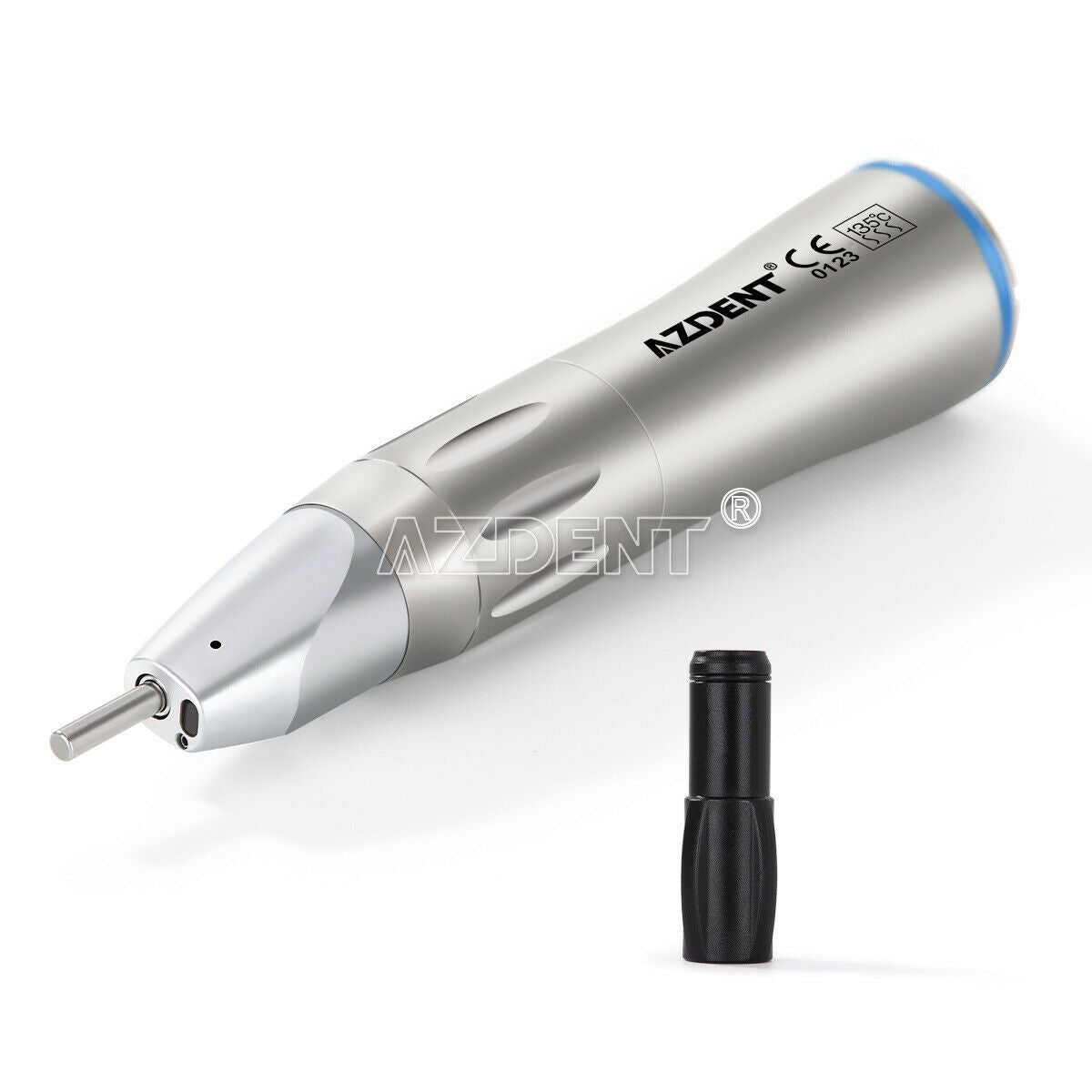 2X AZDENT Dental 1:1 Optic Fiber inner water Low Speed Straight Nose Handpiece