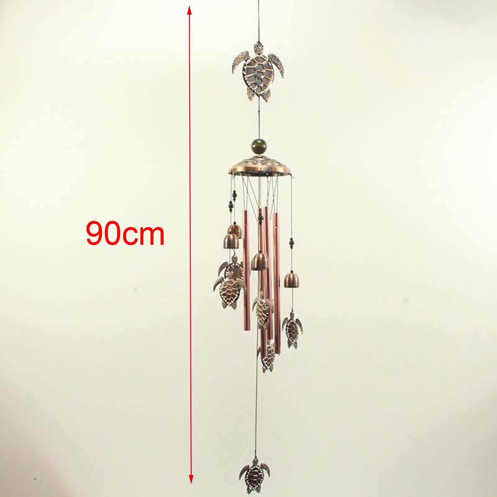 Sea Turtle Wind Chime 4 Tube Outdoor Hanging Windchime Deep Tone Porch Decor