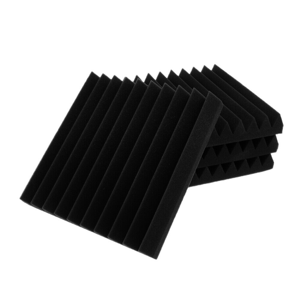 Studio Home Theater Acoustic Foam Panel Sound Noise Absorption Sponge Wedge Tile