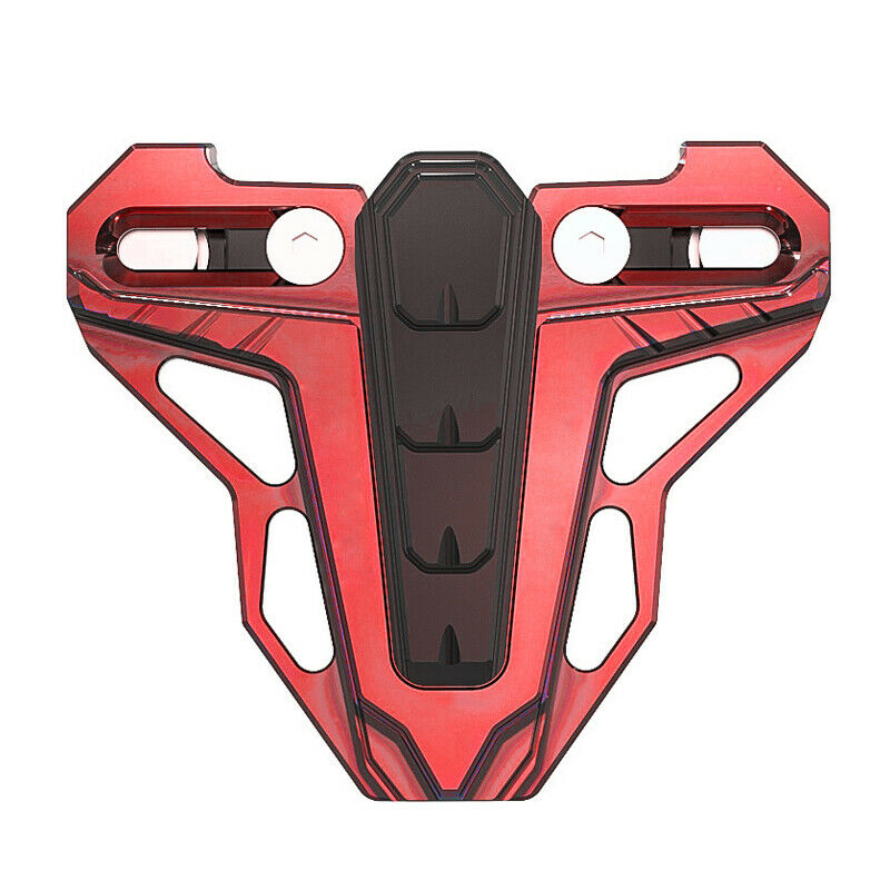 8MM Motorcycle CNC Alloy Front Disc Brake Reservoir Pump Cover Red+Black Durable