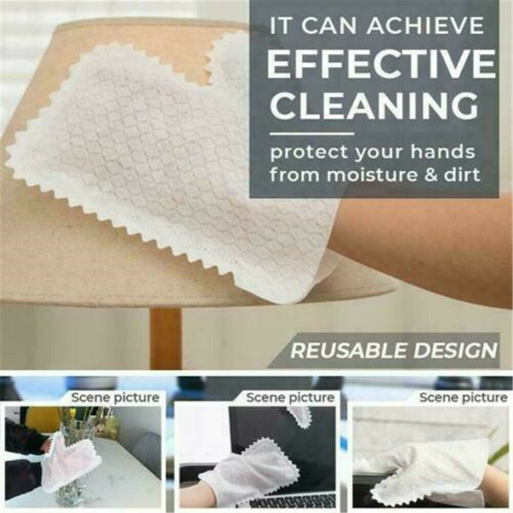 10 X/bag Home Fish Scale Cleaning Duster Gloves Throwaway Non-woven
