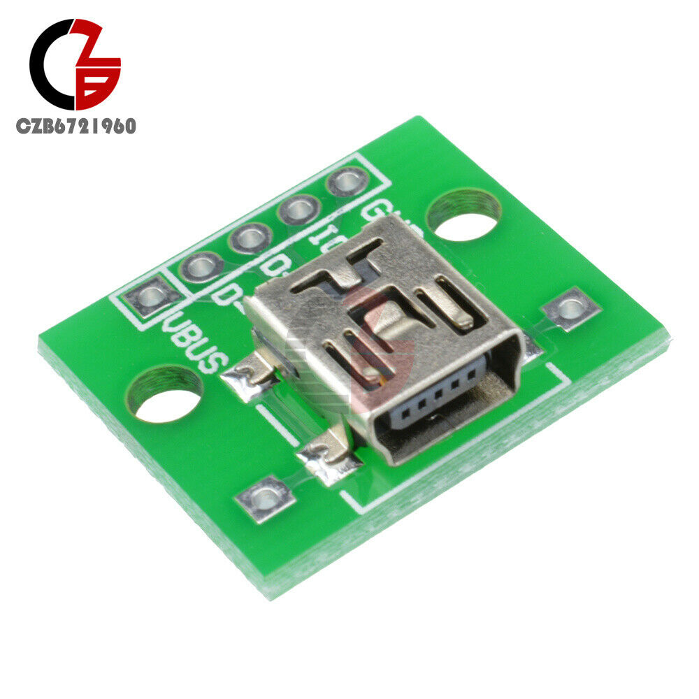 10PCS 2.54mm PCB Board Mini USB to DIP Adapter Converter For DIY Power Supply