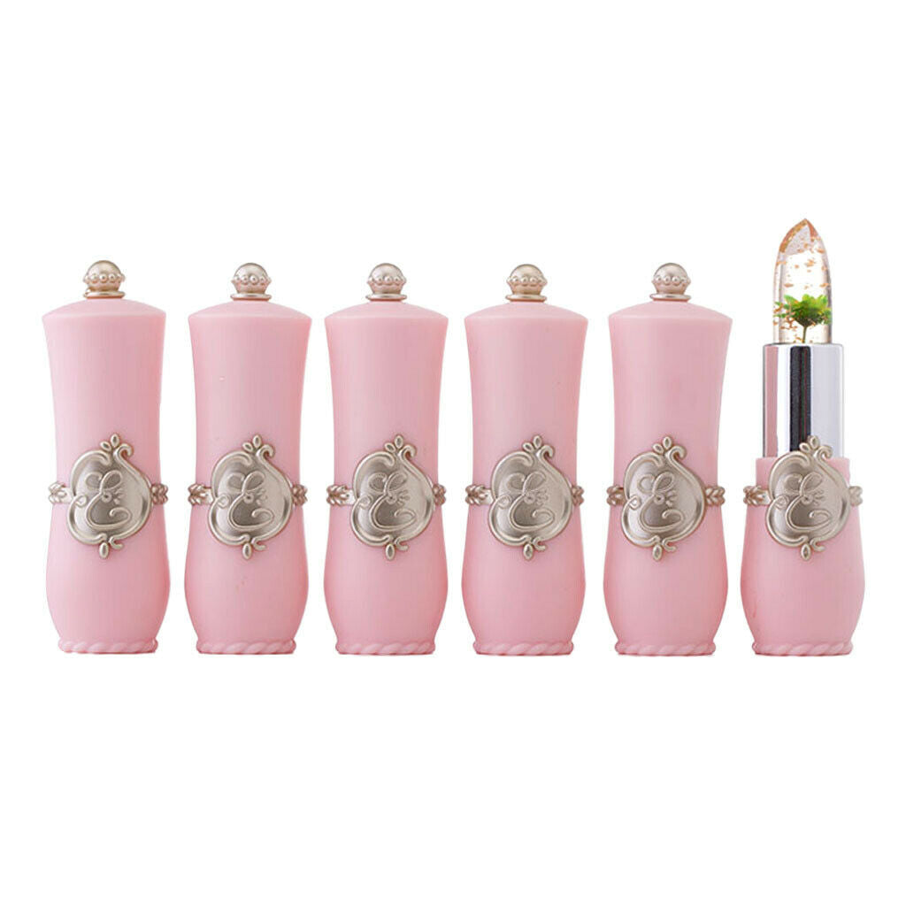 MagiDeal 2Pc Crystal Jelly Flowers Lipstick Lip Balm Temperature