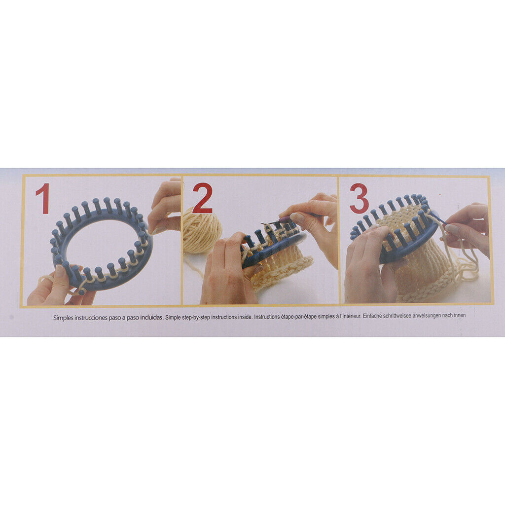 4pcs/Set Knitting Loom Round and Long Hats Knitter Knitting Yarn Needle Kit