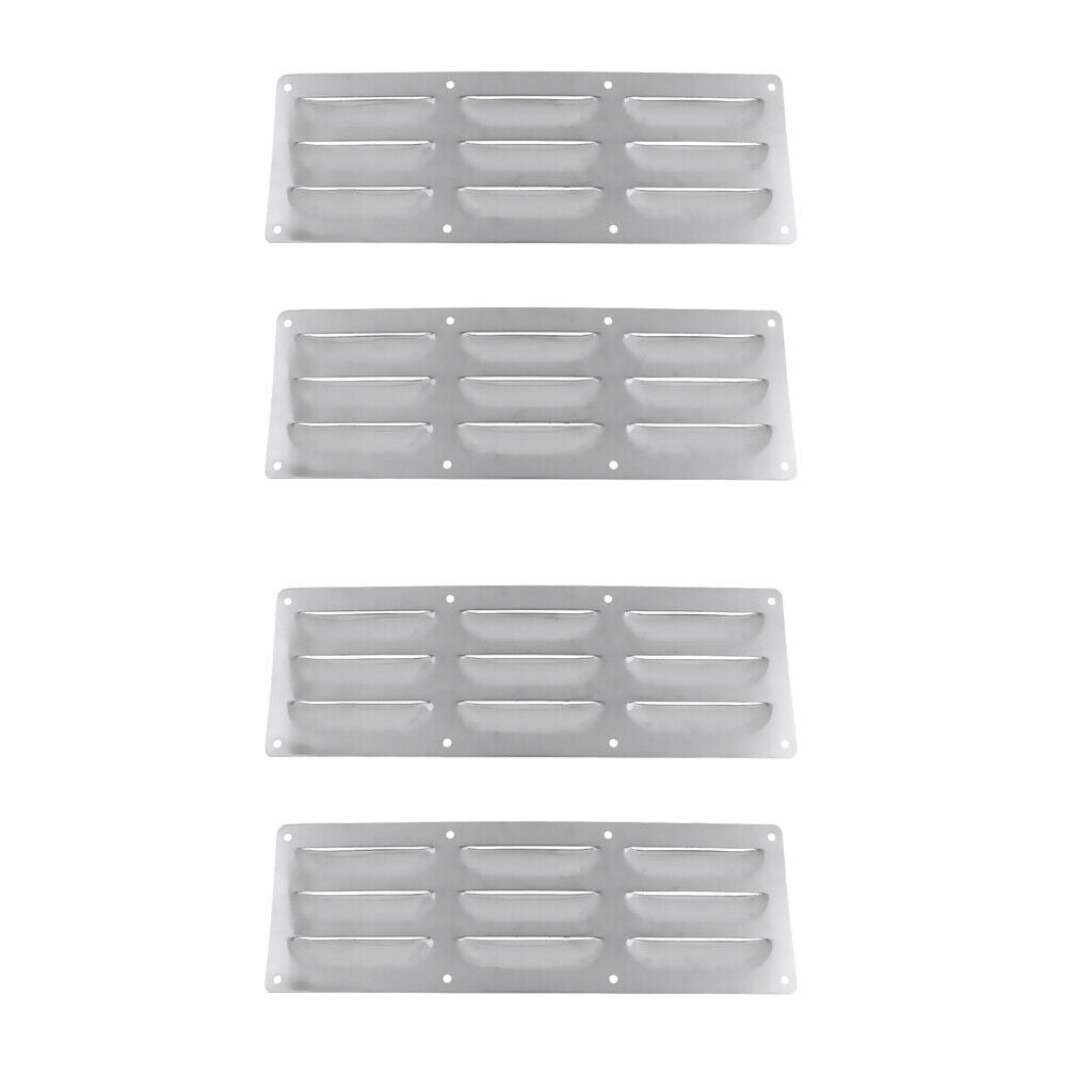 4pcs Stainless Steel Boat Louver Air Vent Ventilation Cover for Marine RV