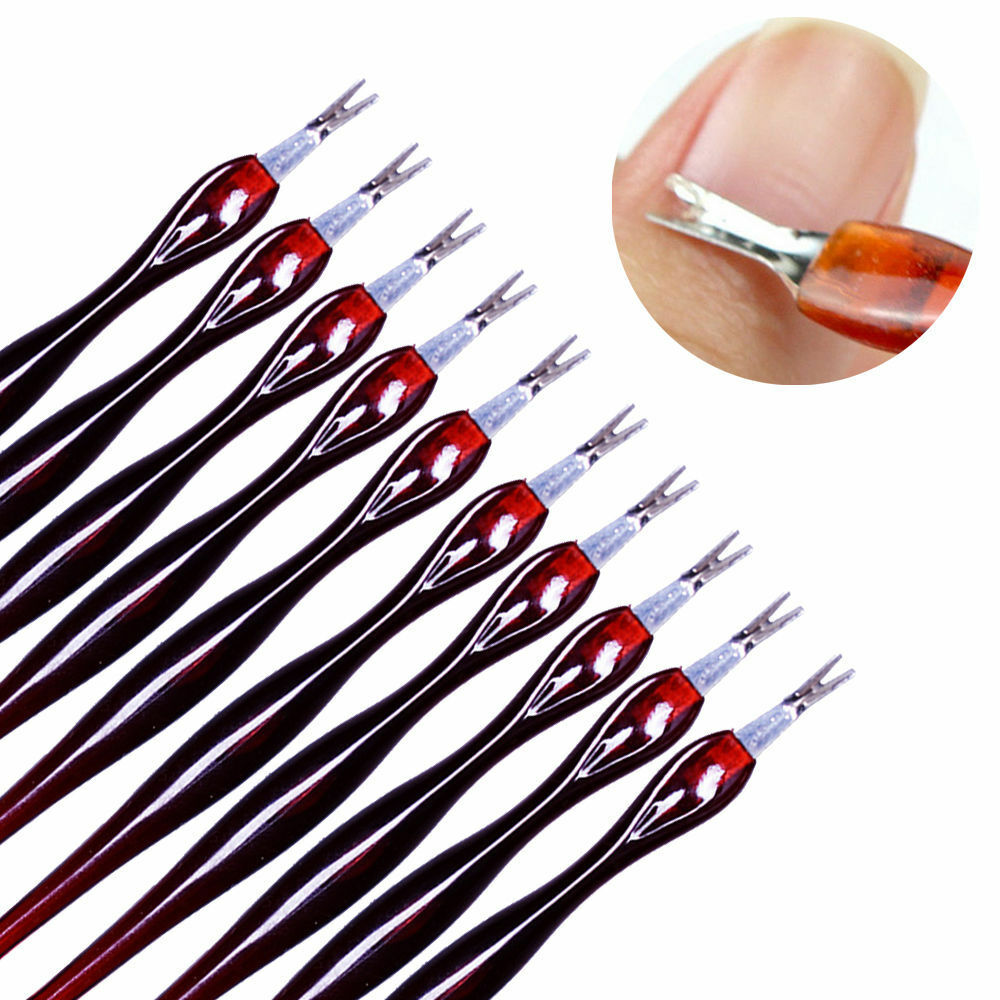 10pcs Professional Cuticle Pusher Trimmer Cutters Remover for Manicure Pedicure