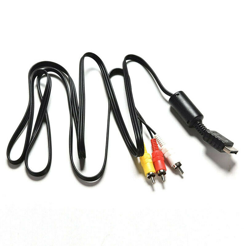 Multi Out AV Cord Video/Audio Cable 3 RCA Flat For Playstation PS PS2 PS3LD Tt
