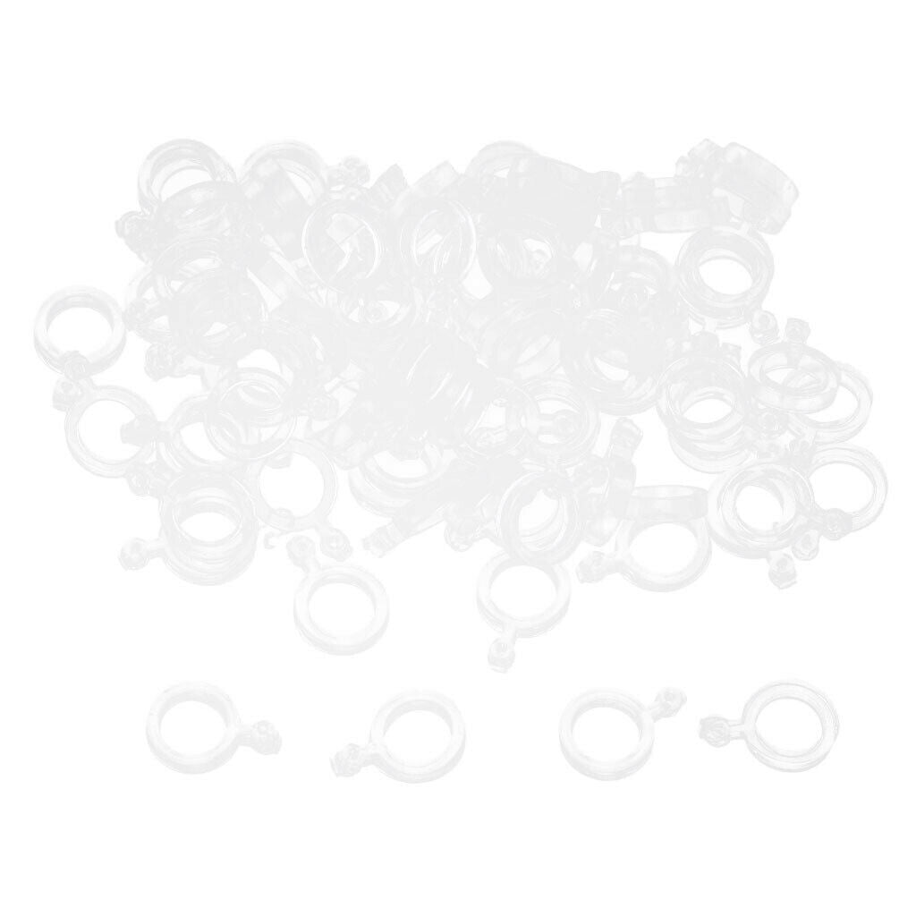 100x 3/5/7mm Elastic Bait Band Boilie Pellet Rubber  Baitbands for Hair Rigs - L