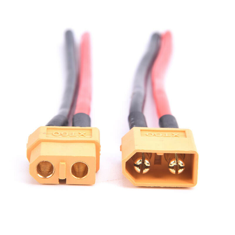 1set XT60 XT-60 Male+Female Bullet Connectors Plugs with Silicon 14 AWG W.l8