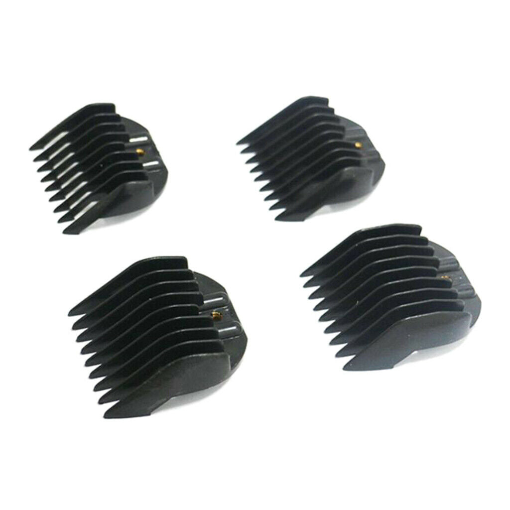 4 Pieces 3/6/9/12mm Hair Clipper Limit Guide Comb Cutting Size Replacement