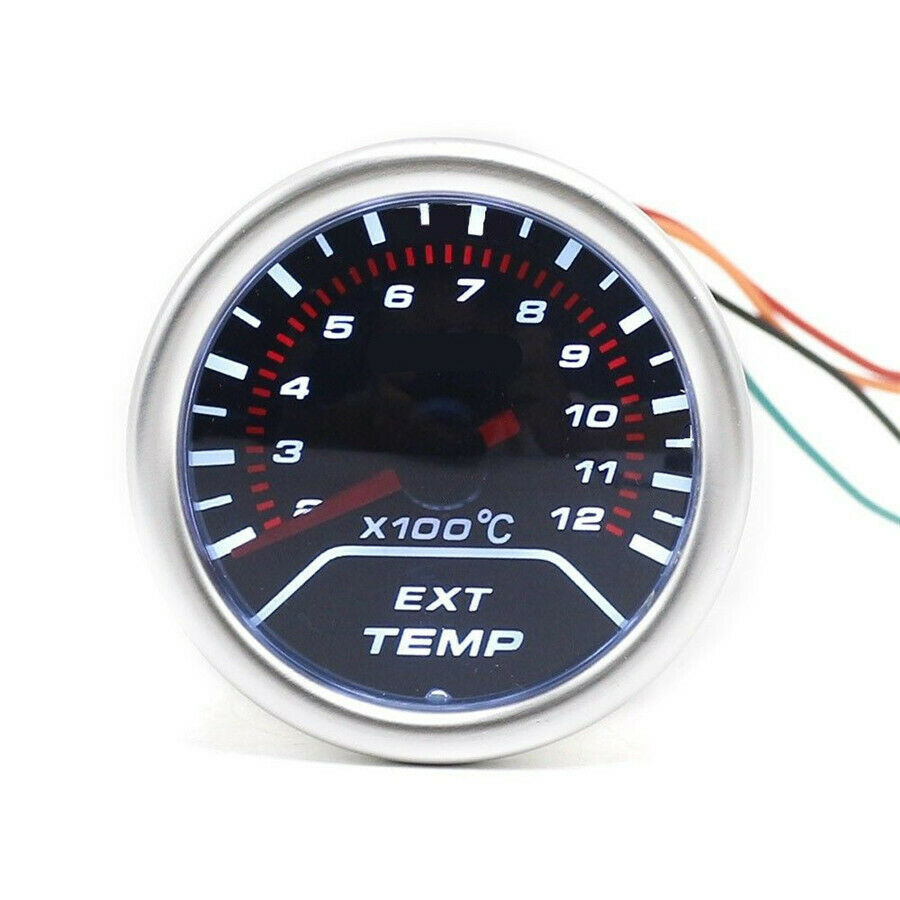 2 Inch EGT Exhaust Gas Temp Gauge Smoke Lens LED Pointer Gauge  racing meter