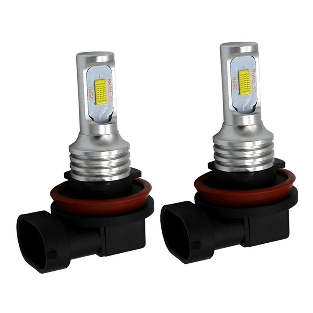 2 x 1700-1800K DC12-24V Auto Foglight Lamp DRL Headlight Bulbs H8/H11-3570