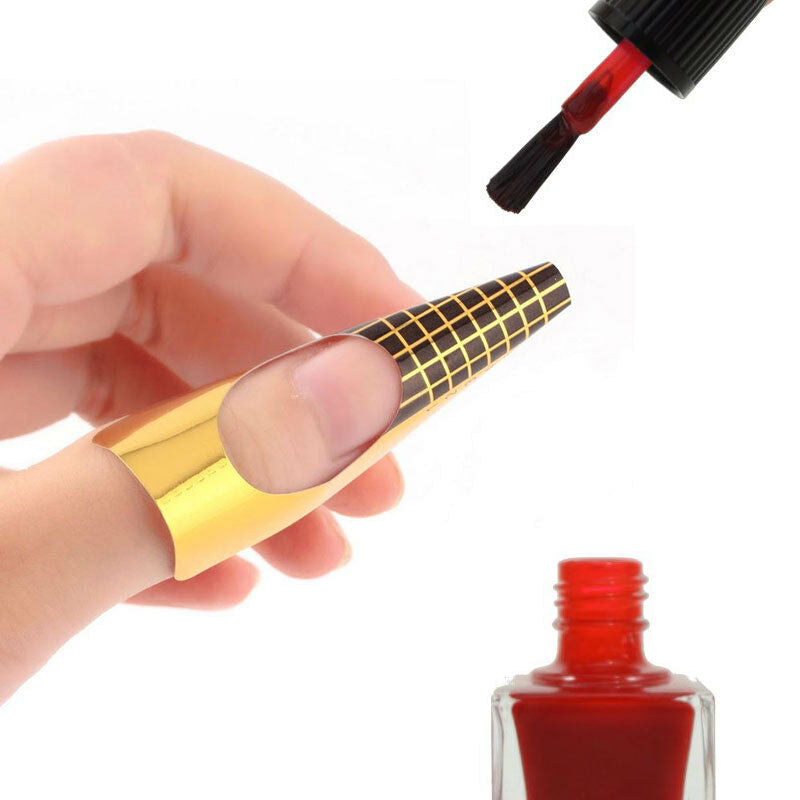 Pack Of 100 Guides Protectors Special Application Varnish To Nails Nail Art
