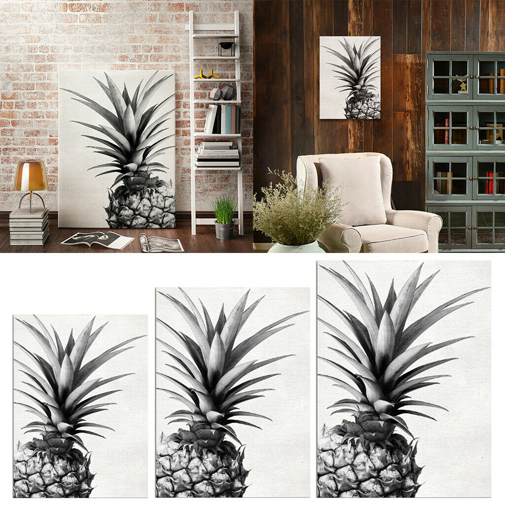 Modern Pineapple Canvas Oil Painting Picture Background Wall Decor Poster S