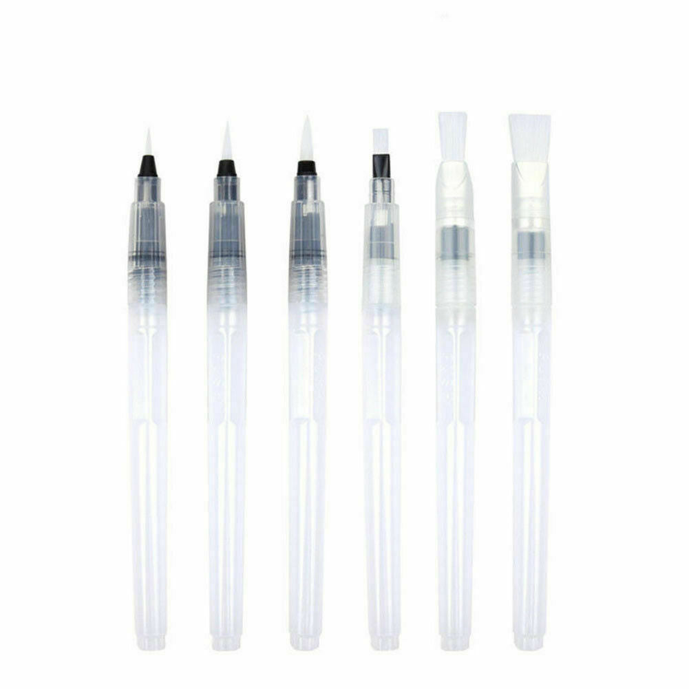 6PCS Soft Water Color Brush Pencil for Beginner Painting Drawing Art Supplies
