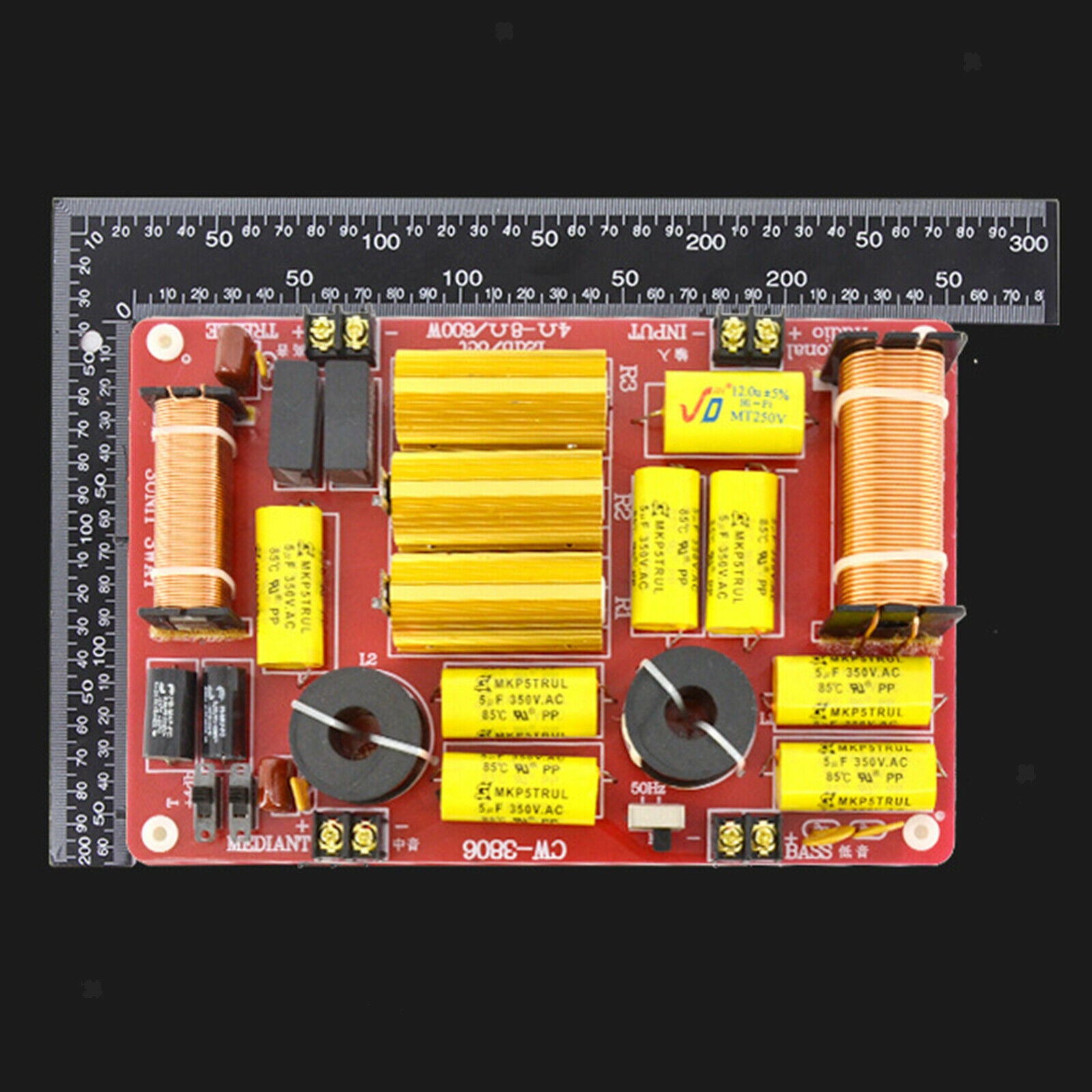 Prettyia   3   Way   Audio   Treble   Bass   Frequency   Divider   600W
