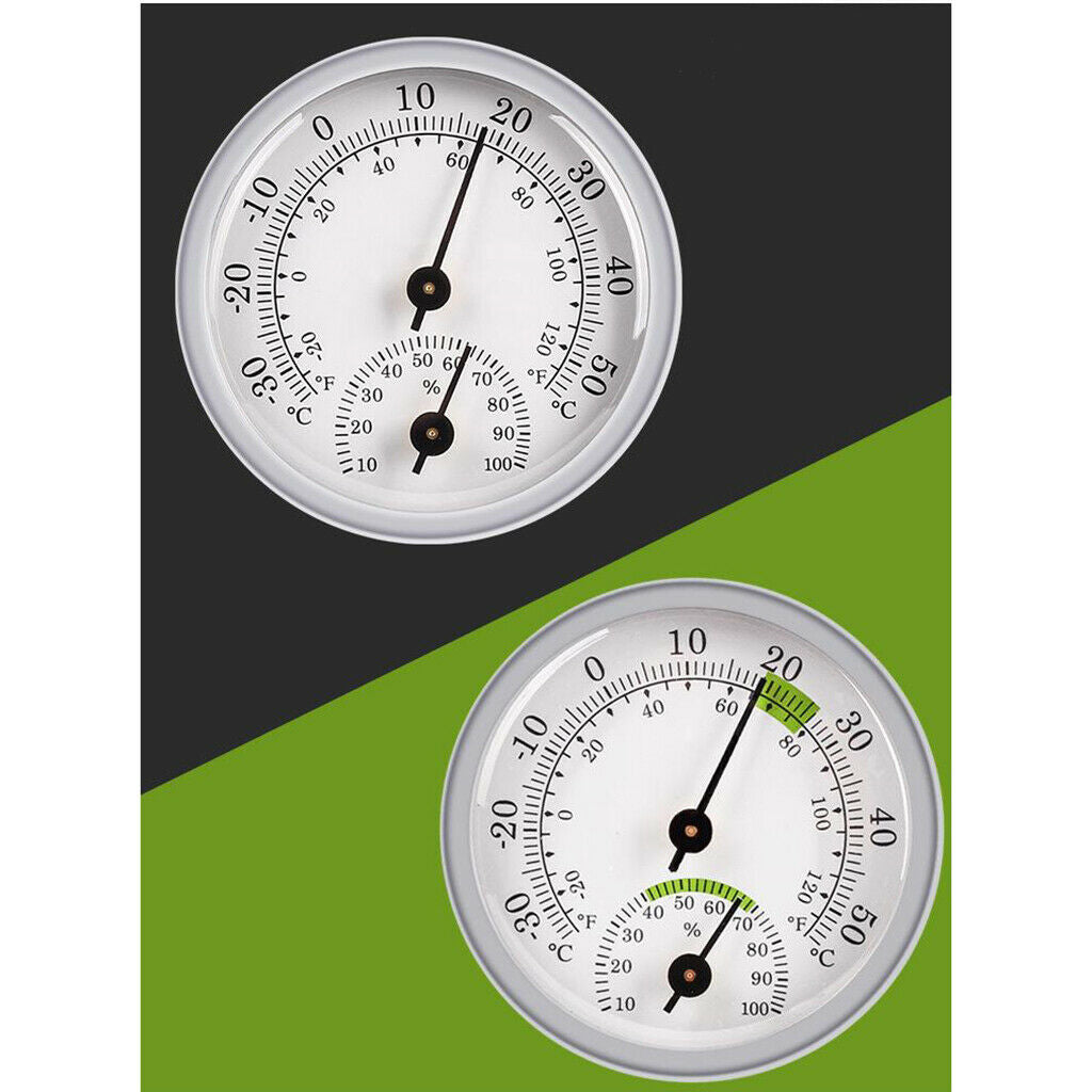 Premium Decorative Wall Thermometer Hygrometer -20 and 120 F /-30 and 50 C