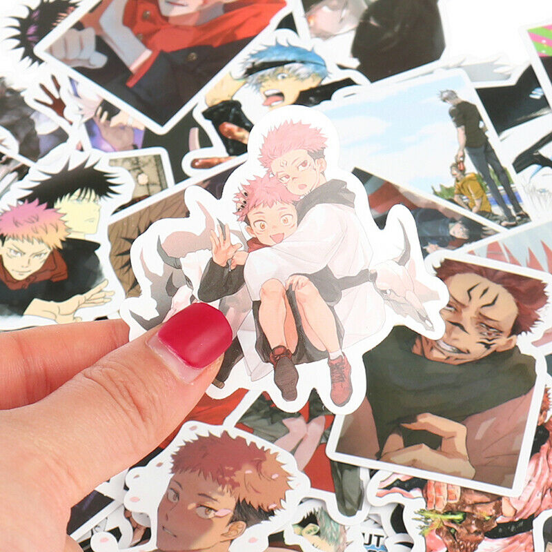 100pc Anime Jujutsu Kaisen Stickers Snowboard Laptop Luggage Guitar Suitc.l8