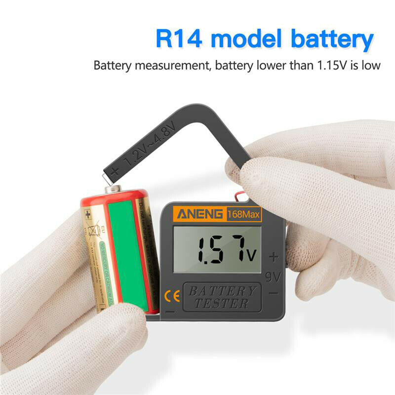 Digital Battery Tester LCD Display Lithium battery Capacity Diagnostic Tool Kt